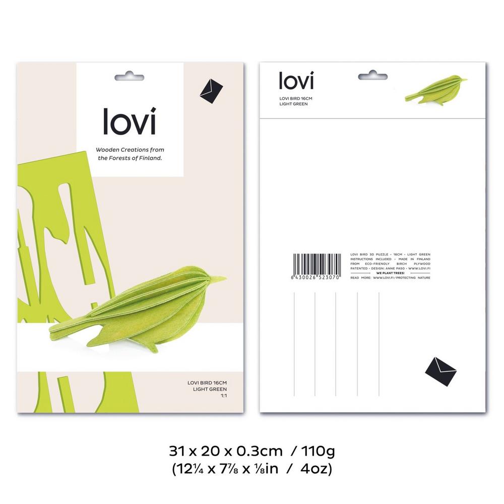 Lovi Bird 16cm package