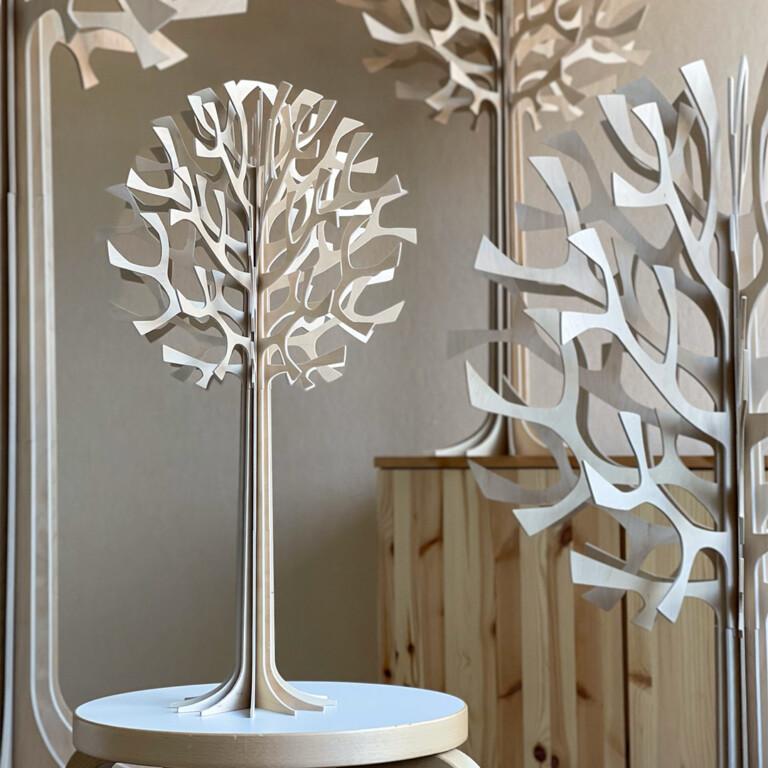 Lovi Tree 55cm, wooden home decoration, color natural wood, made in Finland
