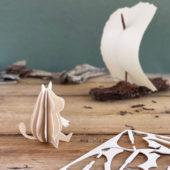 Moomintroll by Lovi, wooden 3D figure