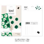 Lovi Baubles 3,5cm, wooden 3D puzzle, package with measures