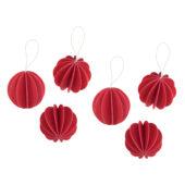 The Original Lovi Baubles 4cm, bright red, wooden 3D puzzles