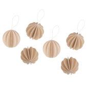 The Original Lovi Baubles 4cm, natural wood, wooden 3D puzzle