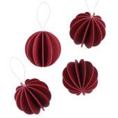 The Original Lovi Baubles 6cm, dark red, wooden 3D puzzles