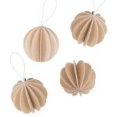 The Original Lovi Baubles 6cm, natural wood, wooden 3D puzzles