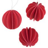 The Original Lovi Baubles 8cm, bright red, wooden 3D puzzle