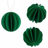 The Original Lovi Baubles, dark green, wooden 3D puzzle