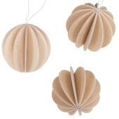 The Original Lovi Baubles 8cm, natural wood, wooden 3D puzzles