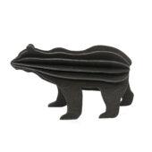 Lovi-karhu, musta, koottava puinen hahmo