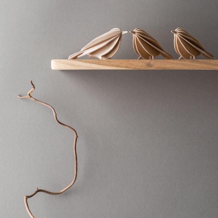Lovi Birds on the shelf, wooden 3D puzzles