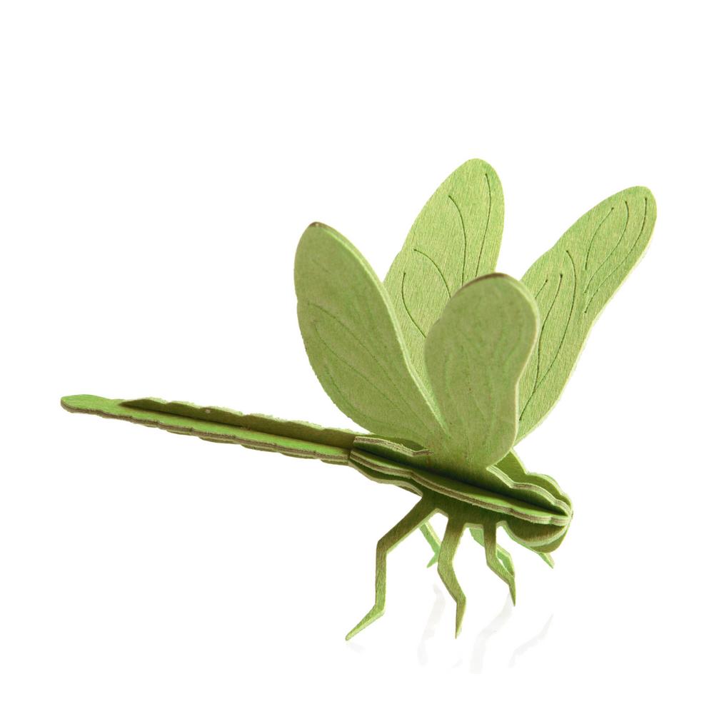 Lovi-sudenkorento, vaaleanvihreä, koottava puinen hahmo