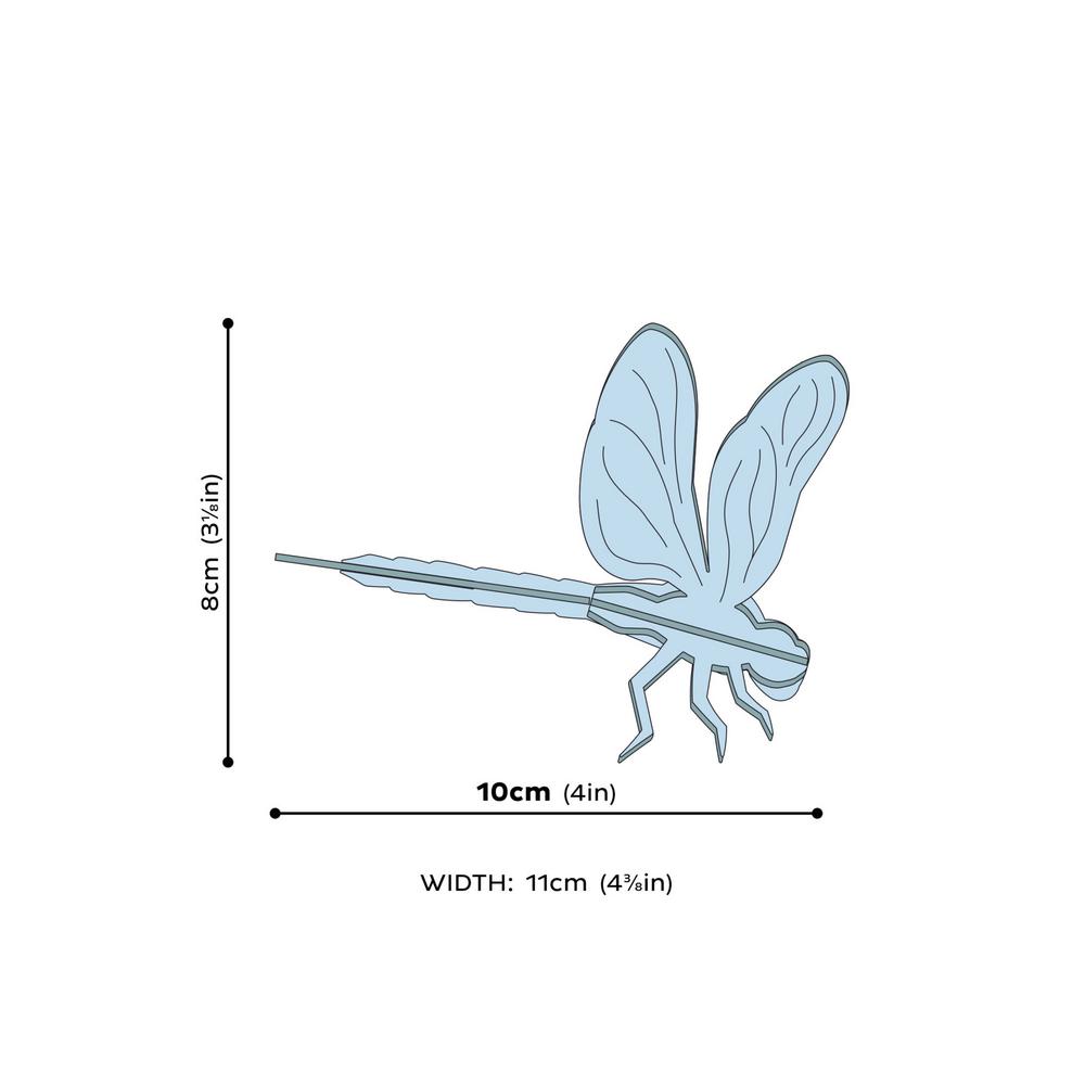 Lovi-sudenkorento, koottava puinen hahmo, mittakuva