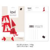 Lovi Elf Girl 16cm, wooden 3D puzzle, package with measures