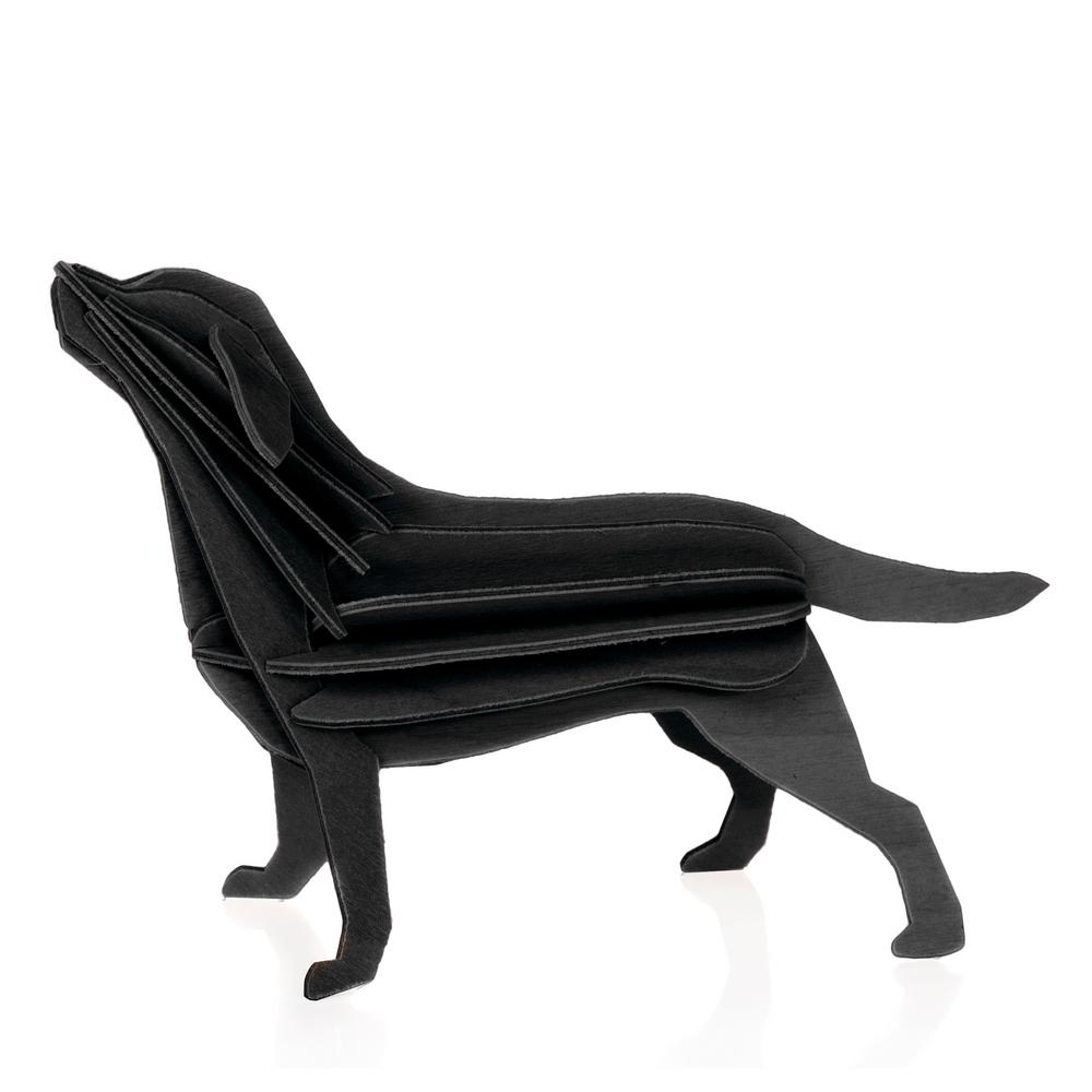 Lovi Labrador, black, wooden 3D puzzle