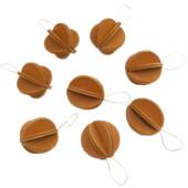 Lovi Minibaubles 1.7cm, small decorative baubles, color cinnamon brown