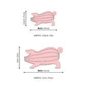 Lovi Pig, wooden 3D puzzle, measures