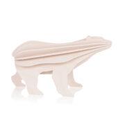 Lovi Polar Bear, white, wooden 3D puzzle