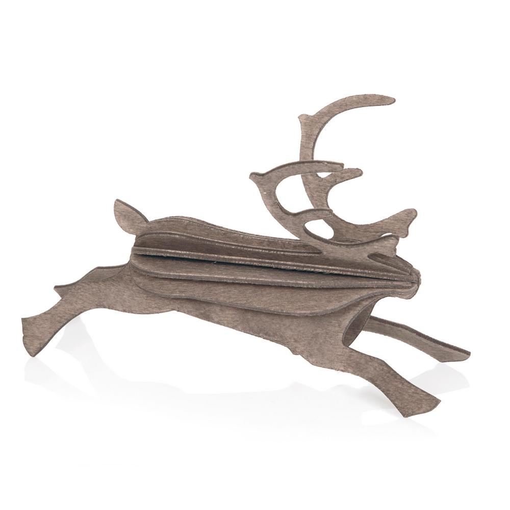 Lovi Reindeer, grey, wooden 3D puzzle