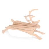 Lovi Reindeer, natural wood, wooden 3D puzzle