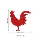 Lovi Rooster, wooden 3D puzzle, measures