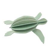 Lovi Sea Turtle, mint green, wooden 3D puzzle