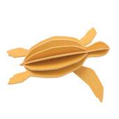 Lovi Sea Turtle, warm yellow, wooden 3D puzzle
