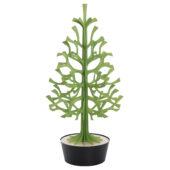 Lovi Spruce 120cm, light green with black pot, measures