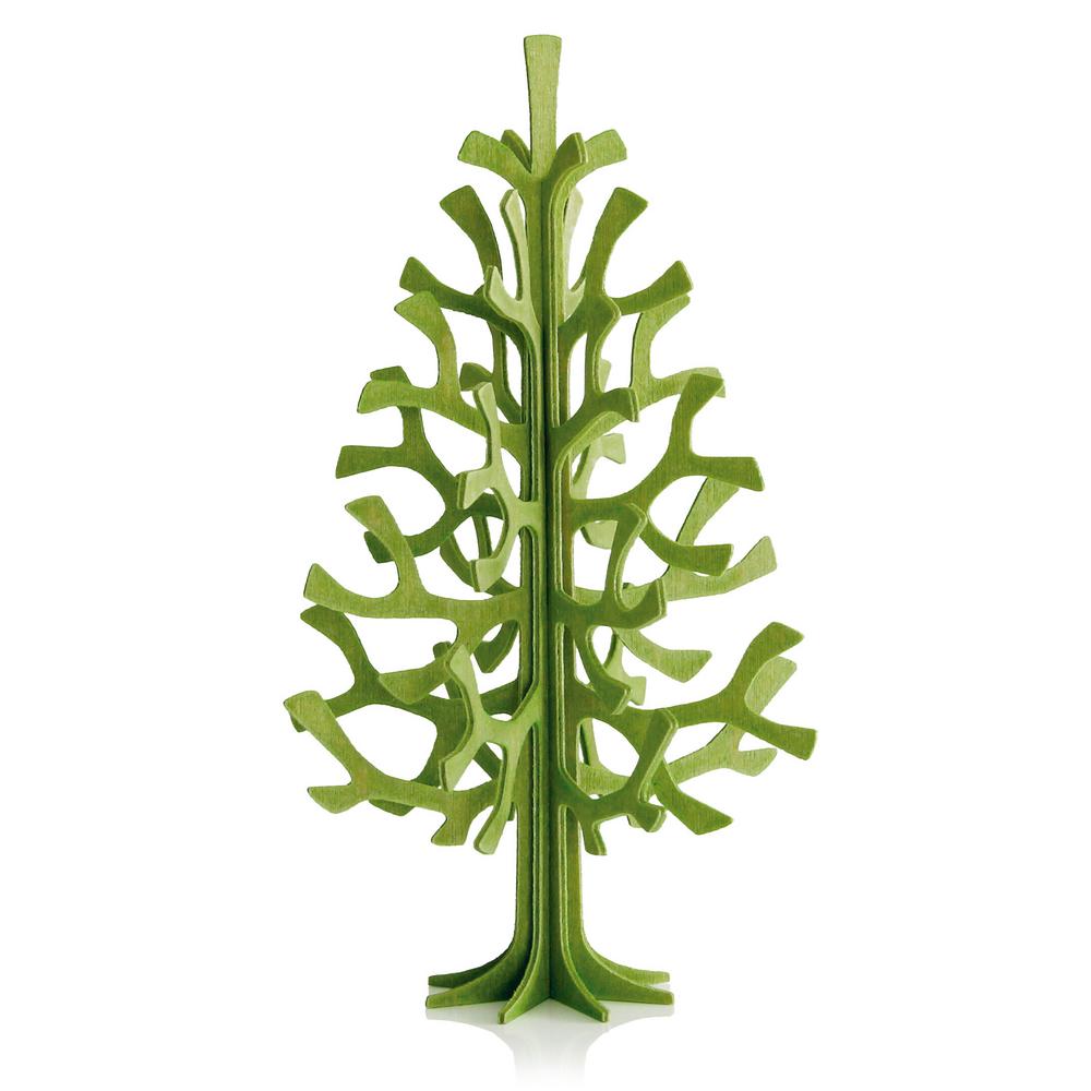 Lovi-kuusi 14cm, vaaleanvihreä, koottava puinen hahmo