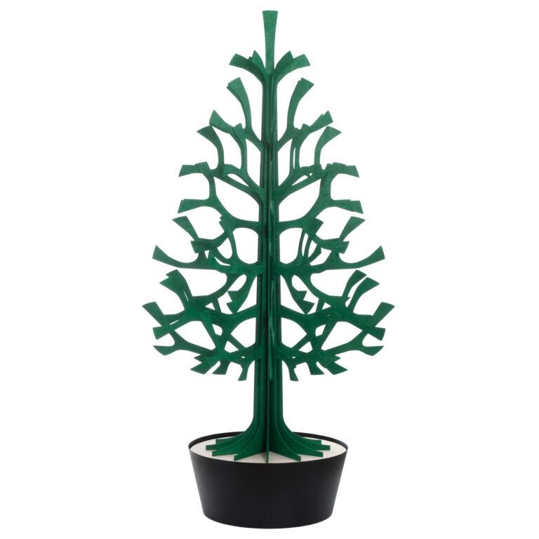 Lovi Spruce 180cm, dark green with black pot, wooden 3D figure