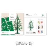 Lovi Spruce 25cm, wooden 3D figure, package with measures