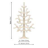 Lovi Spruce 25cm, wooden 3D figure, measures