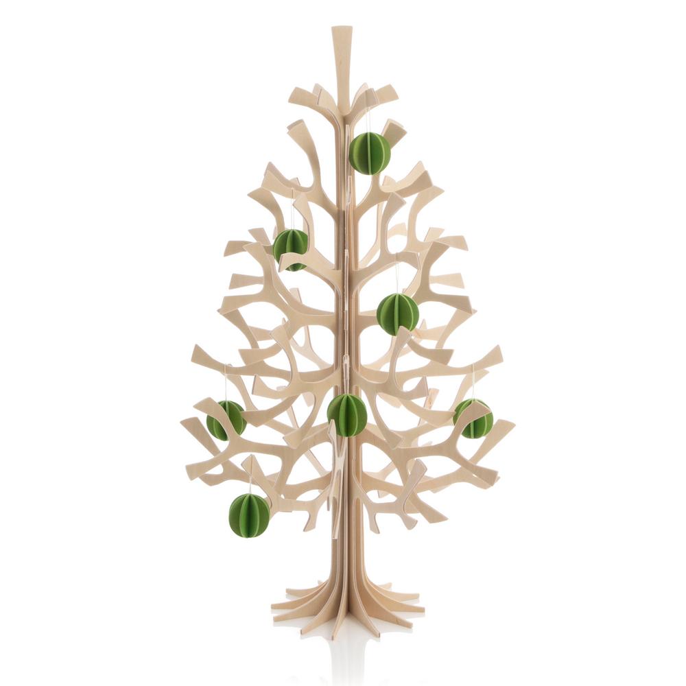 Lovi Spruce 50cm with light green Lovi Baubles 3.5cm