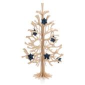 Lovi Spruce 50cm natural wood with 5cm dark blue Lovi Stars 5cm