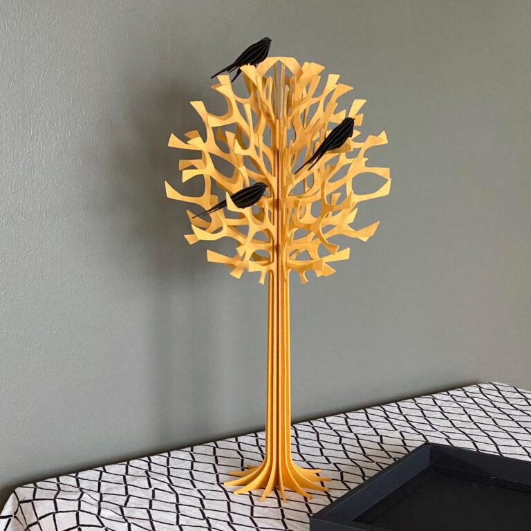 Lovi Tree 55cm with Lovi Swallows, wooden 3D figure