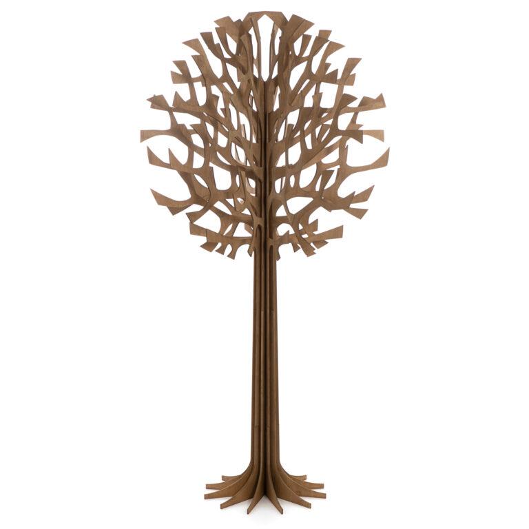 Lovi-puu 108cm, ruskea, kotimaisesta koivuvanerista valmistettu, koottava puu