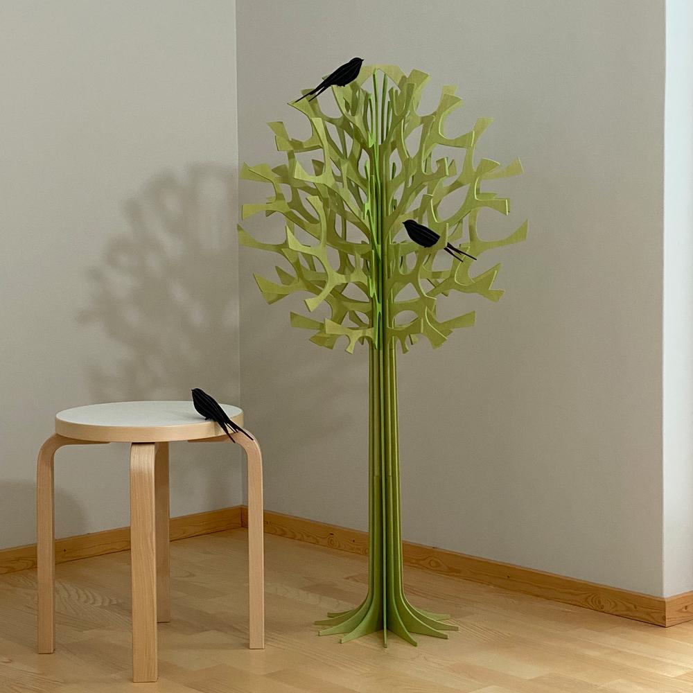 Lovi Tree 108cm with Lovi Swallows, wooden 3D figure