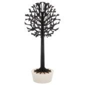 Lovi Tree 135cm, black with white pot, wooden 3D figure