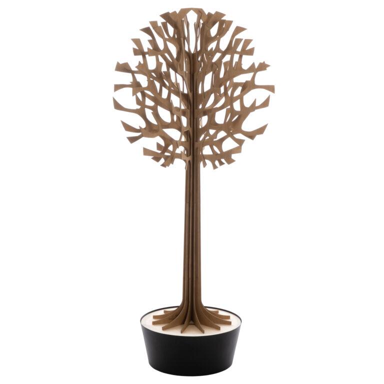 Lovi Tree 135cm, brown with black pot, wooden 3D figure