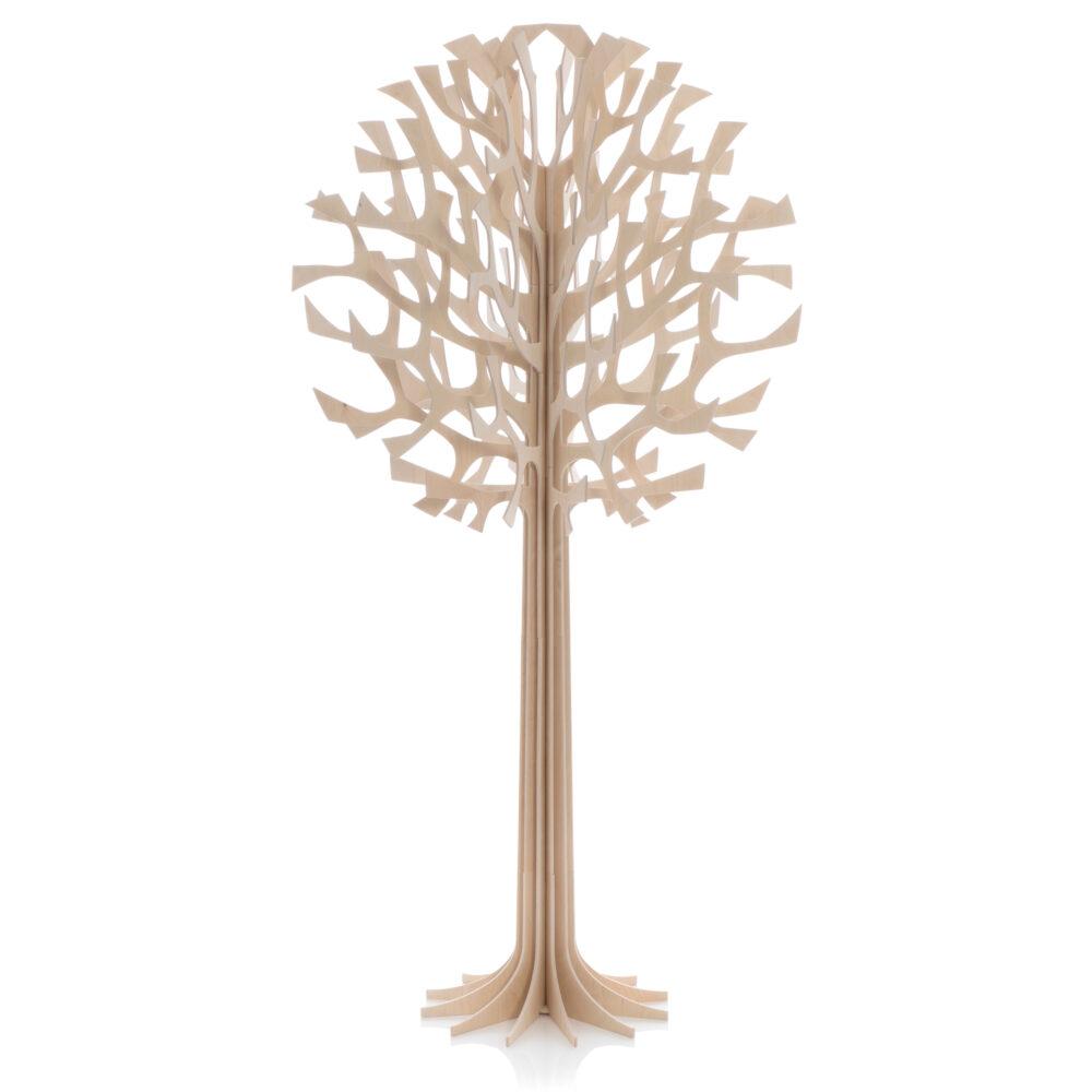 Lovi-puu 135cm, puunvärinen, koivuvanerista valmistettu, koottava puu