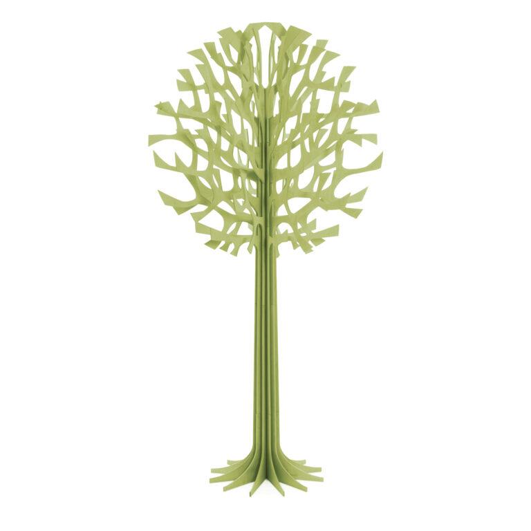 Lovi-puu 200cm, haaleanvihreä, koivuvanerista valmistettu, koottava puu