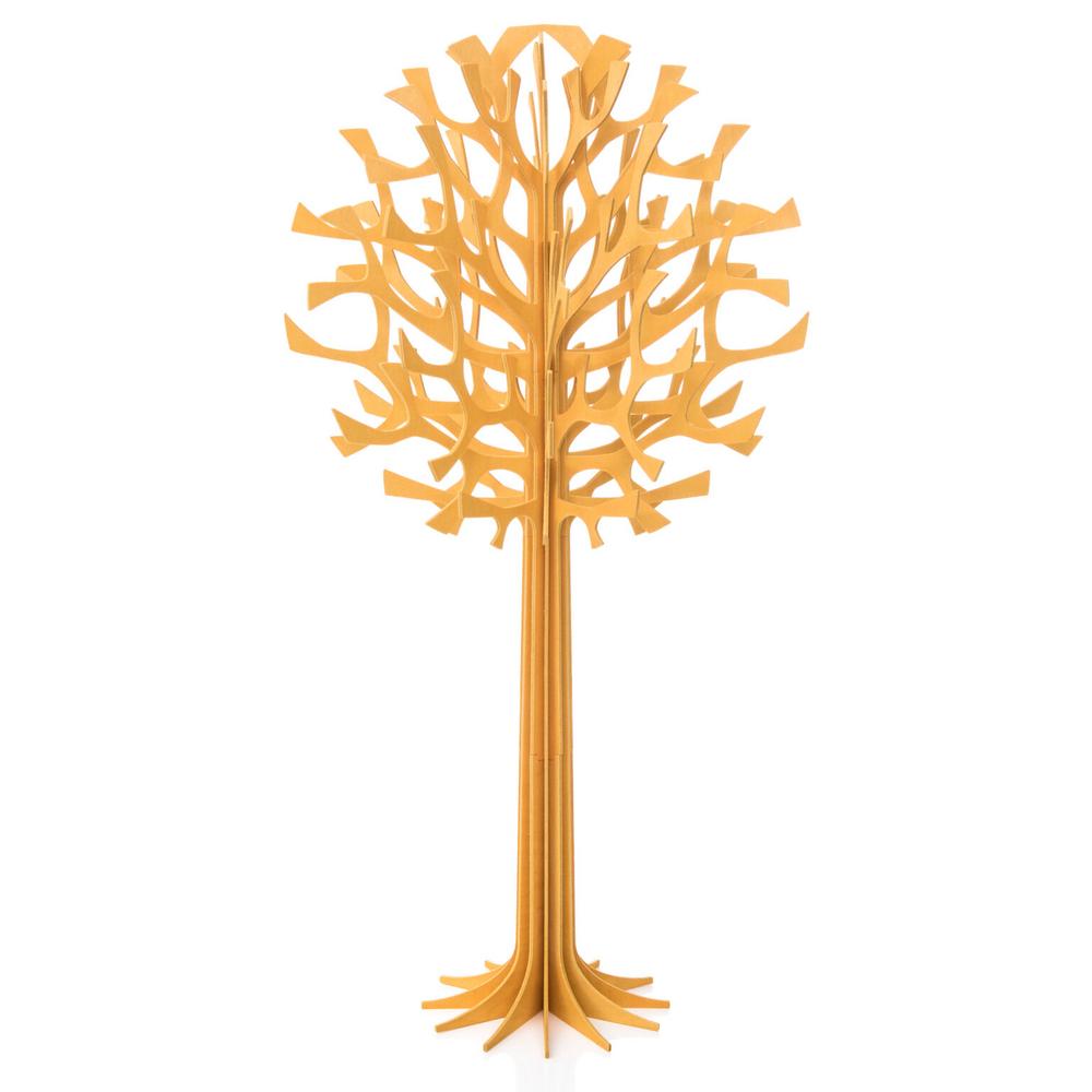 Lovi Tree 55cm, warm yellow, wooden 3D figure, assemble yourself