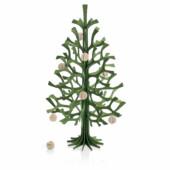 Lovi Spruce 30cm forest green with natural wood Lovi Minibaubles. Wooden Christmas tree.