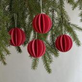 The Original Lovi Baubles 6cm, bright red