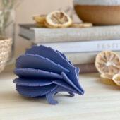 Lovi Hedgehog, wooden 3D puzzle, lavender blue