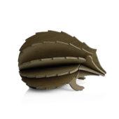 Wooden Hedgehog figure by Lovi, color brown