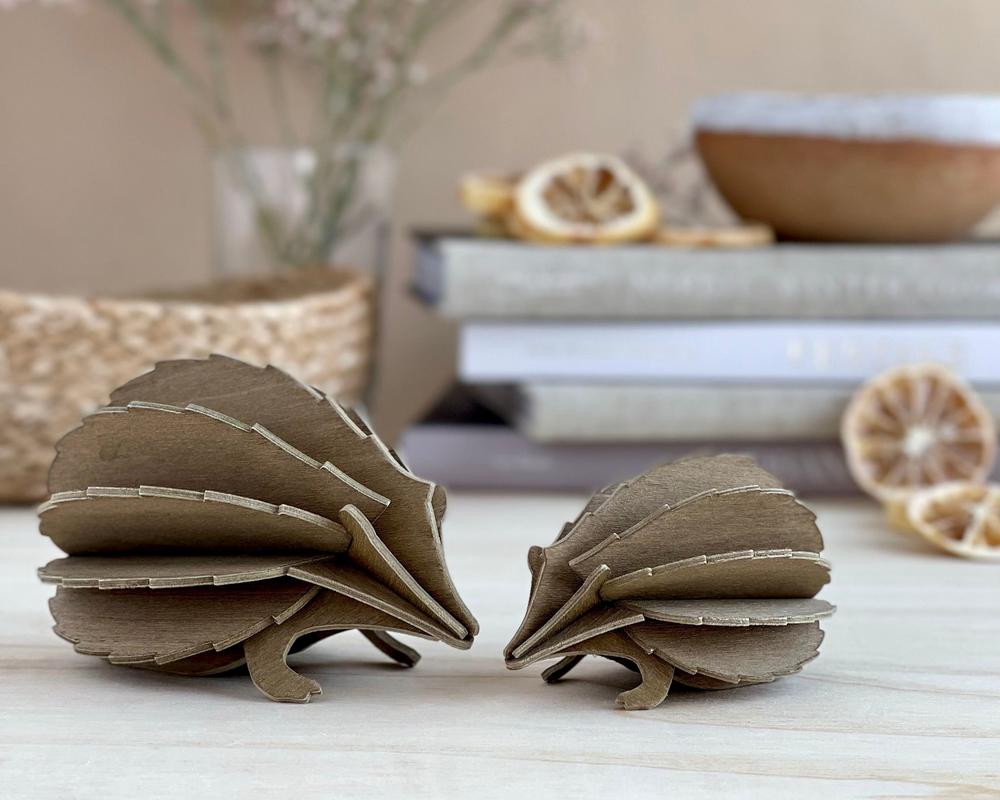 Lovi Hedgehog, wooden decoration, color brown. The spring novelty 2022.