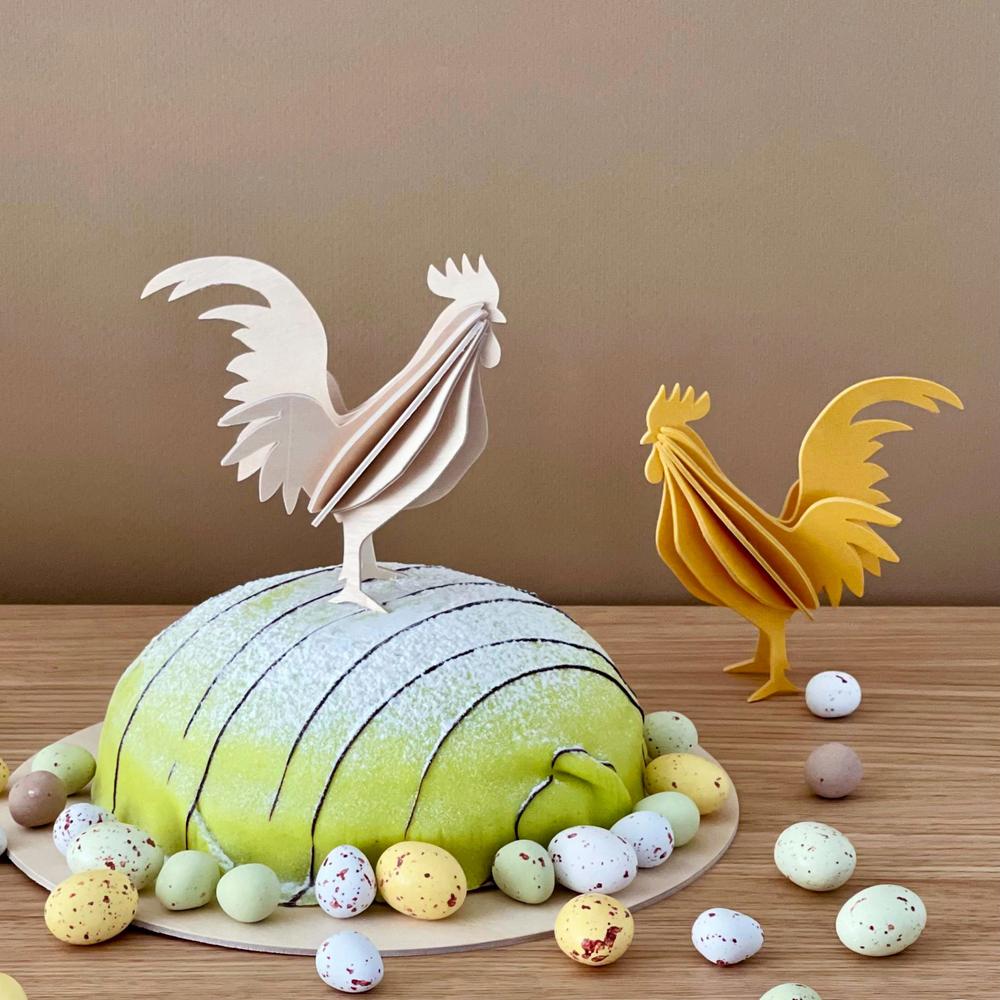 Lovi Roosters on Easter cake.