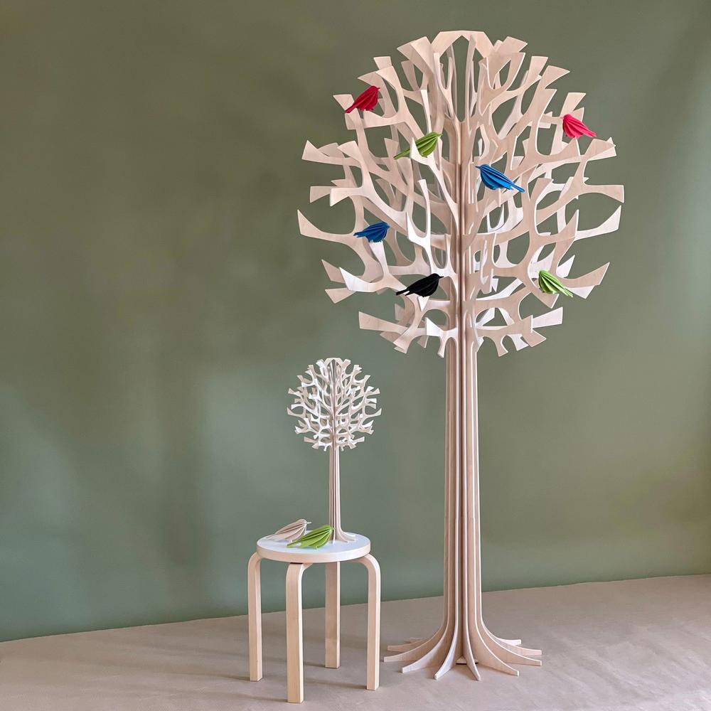 Lovi Trees and Birds. Interior decoration trees and birds made from Finnish birch plywood.