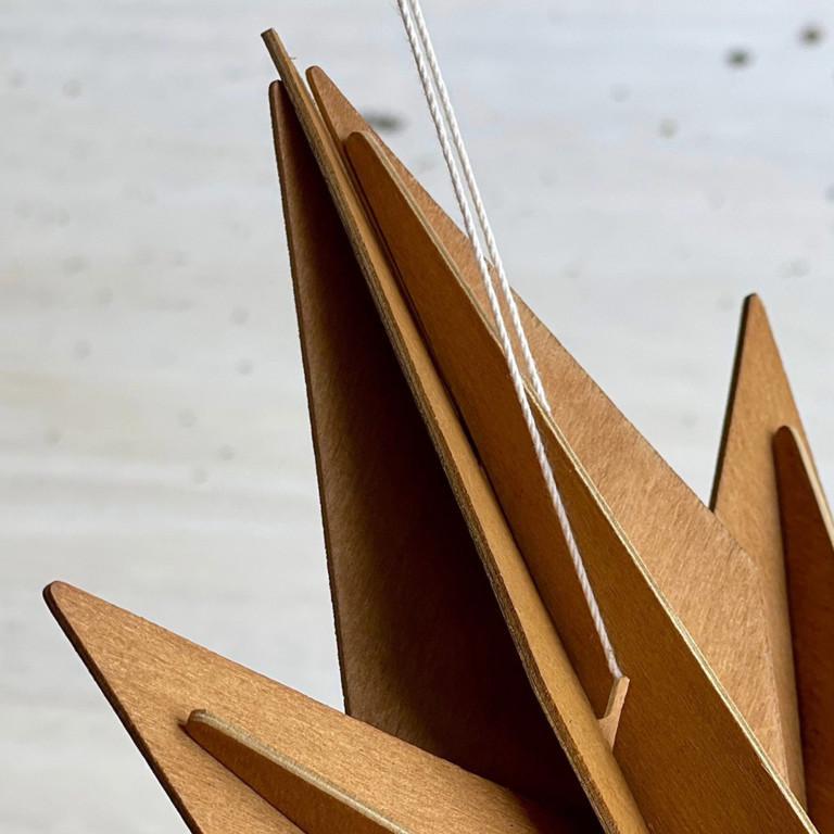 How to add a hanging wire to wooden Lovi Decor Star