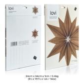 The package on Lovi Decor Star 36cm, wooden decoration star