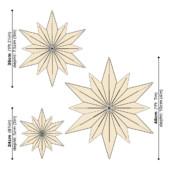 Lovi Decor Star, measures, wooden decoration stars